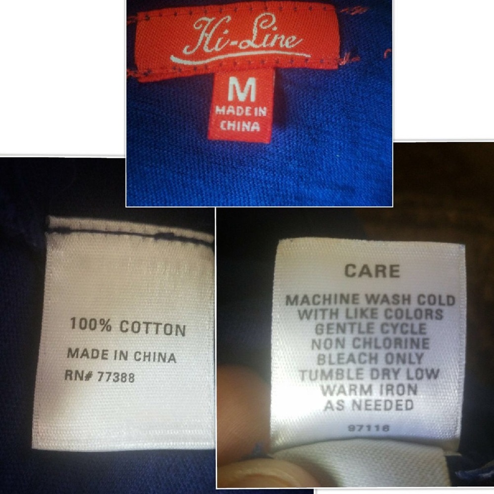 HI LINE DARK BLUE DRESS SIZE M - Picture 8 of 8